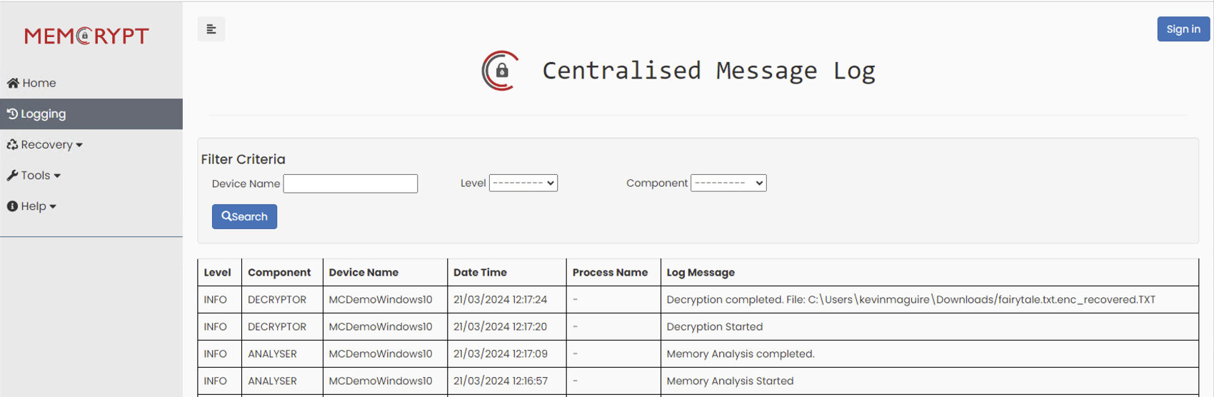 Recover files immediately without data loss or backup required.